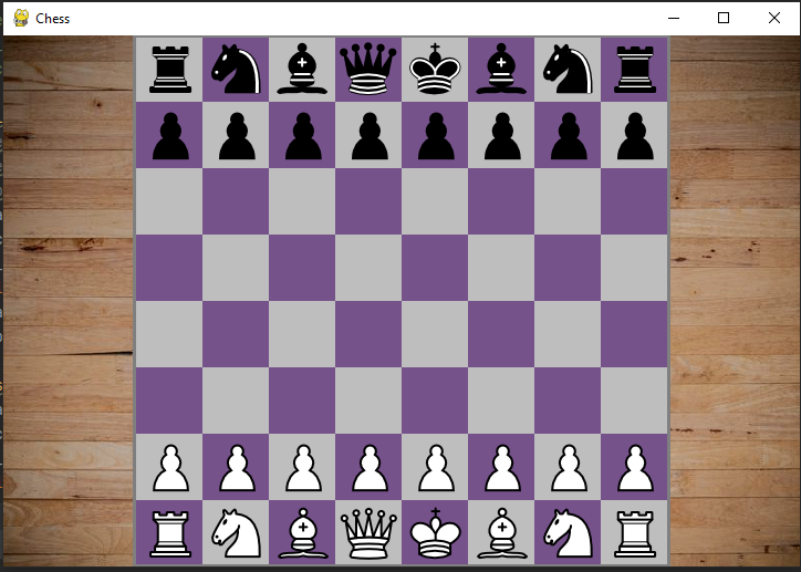 A screenshot of the chess game